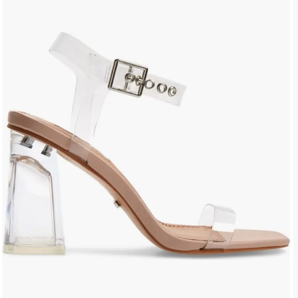 Topshop Sonia Clear Block Heel Sandal (Women) - Picture 3 of 6